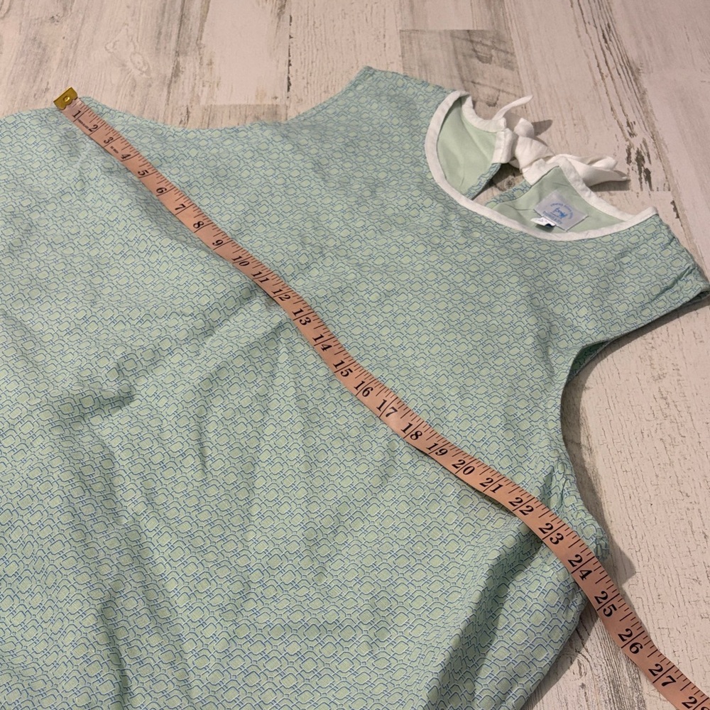 Sewing Down South X Crown & Ivy Mint Green Sleeveless Blouse linen blend xxl - Picture 9 of 10